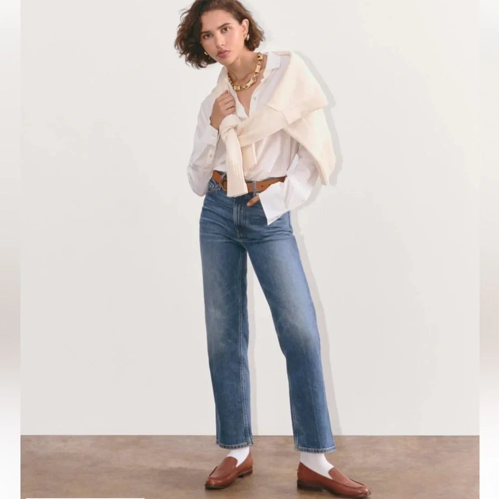 Everlane the cheeky straight jean size 28 vintage mid wash NWT - Picture 5 of 5